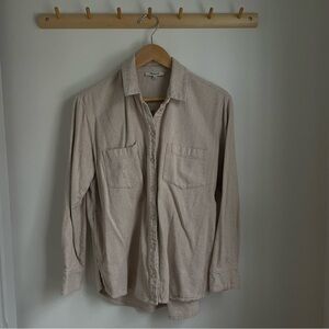 Madewell Speckled Cream Shirt